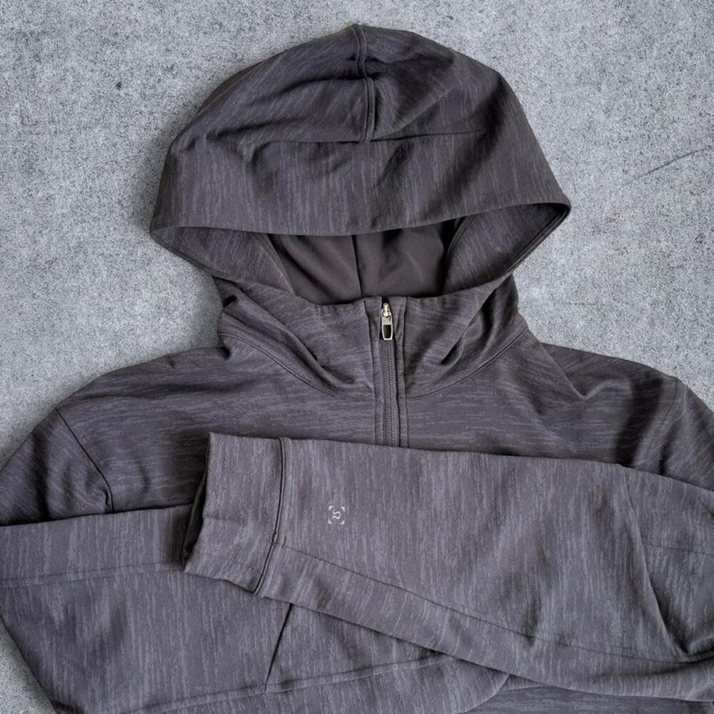 Lululemon City Sweat Full Zip Hoodie Heathered Black